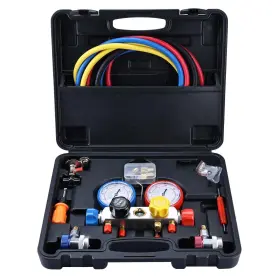 Va-0356 8milelake Ac Gauge 4 Way Automotive Set For R134a R22 R410a R404a R