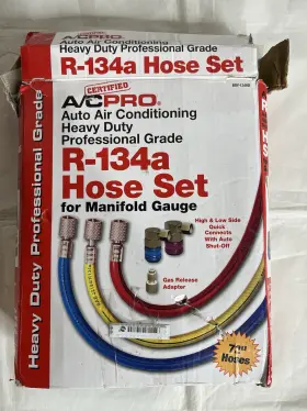 Bry134hd A/c Pro Professional Grade 6 Piece Certified Hose Set For Manifold Gauge