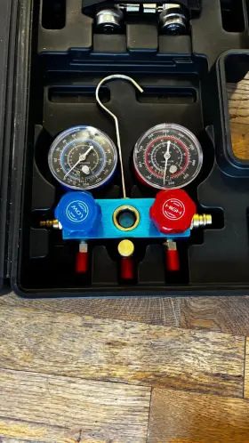 A/c Pro R314a Ac Hose Manifold Gauge Set 72 Inch Hoses Sae Compliant Open Box