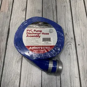 1147-2000-25 Abbott Rubber Pvc Discharge Hose Assembly Blue 2 Inch Male X Female