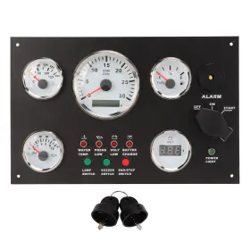 Acoutomxzdgioaws217-11 Acouto Boat Dash Instrument Panel Engine Speed Oil Level Pressure Water Temp Voltage