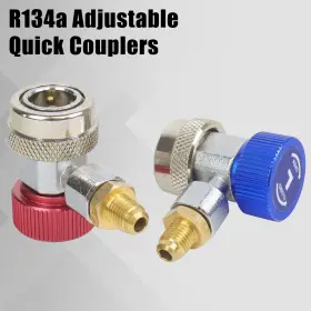 Ad10402cn Adafirst Ac R134a Adjustable Quick Coupler Adapters Work As Auto Air Conditioning Mani #2