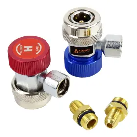 Ad10402cn Adafirst Ac R134a Adjustable Quick Coupler Adapters Work As Auto Air Conditioning Mani