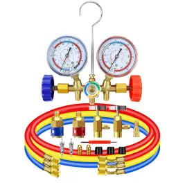 Ad10414cn1 Adafirst 3 Way Ac Manifold Diagnostic Gauge Set For R134a R404a With Feet Charging Ad10414cn1 Adafirst 3 Way Ac Manifold Diagnostic Gauge Set For R134a R404a With Feet Charging
