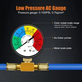 Ad10415cn1 Adafirst Ac R134a Recharge Hose With Gauge Kit Freon U Charge 100 Pounds Per Squ #3 Ad10415cn1 Adafirst Ac R134a Recharge Hose With Gauge Kit Freon U Charge 100 Pounds Per Squ #3