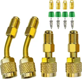 Adapter-01 445033415484 R410a For Mini Split System 5/16 Inches Sae Female To 1/4
