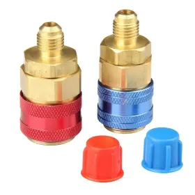 Nptc-qc12hl-1n Ameribox A/c R134a Quick Coupler Adapter Car High And Low Side Hvac Sae Male Flare Fitting #3 Nptc-qc12hl-1n Ameribox A/c R134a Quick Coupler Adapter Car High And Low Side Hvac Sae Male Flare Fitting #3