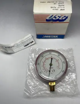 1785 Ametek Amtek R-410a - Pressure Gauge 800 Psi And Temp Low Mount 1/8 Inch Npt Red 1785 Ametek Amtek R-410a - Pressure Gauge 800 Psi And Temp Low Mount 1/8 Inch Npt Red