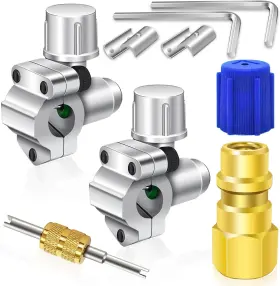 Amz9-1-2 A/c Retrofit Valve Kit-refrigerant Set With R12 To R134a Low Sid