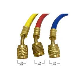 Ap Appli Parts 814245025946 Refrigerant Hoses For Use With Hvac Manifold Gauges 72in Long 1/4 #2