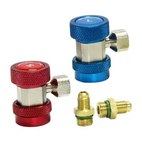 Ap82002kt Apeixoto Ac R134a Adapter Fittings Adjustable R-134a Connector 1/4 Inch Quick Co