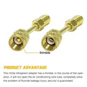 Ap82011kt Apeixoto R410a Adapter 5/16 Inch Sae Female And 1/4 Male Quick Coupler Angled Cha #3