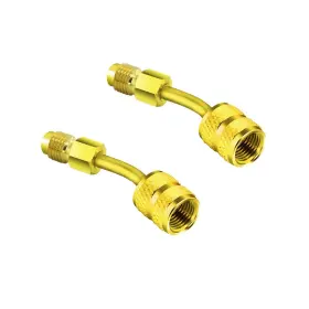 Ap82011kt Apeixoto R410a Adapter 5/16 Inch Sae Female And 1/4 Male Quick Coupler Angled Cha