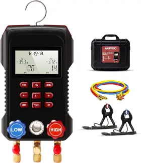Amf-300-1 Aprvtio Digital Manifold Gauge Ac Set Automotive Refrigeration Hv