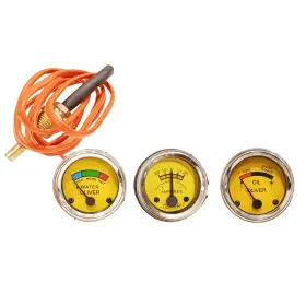 Ggaow0866clna12s3m001663 Apsmotiv Oliver Tractor Temp Oil Pressure Ampere Gauge Set -super Gauges Replace Numb