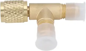 Aqur2020 Vgebyk6c Quick Coupler Tee Adapter Brass Vacuum Pump Core For R22 R12 R134 D