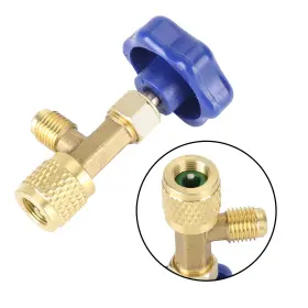 I025-a028-blu Artudatech 1/4 Sae Air Conditioning A/c Refrigerant Brass Can Tap Valve Opener Blue #2 I025-a028-blu Artudatech 1/4 Sae Air Conditioning A/c Refrigerant Brass Can Tap Valve Opener Blue #2