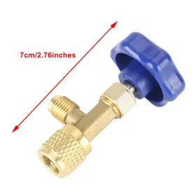 I025-a028-blu Artudatech 1/4 Sae Air Conditioning A/c Refrigerant Brass Can Tap Valve Opener Blue #3 I025-a028-blu Artudatech 1/4 Sae Air Conditioning A/c Refrigerant Brass Can Tap Valve Opener Blue #3