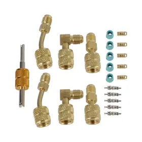 I025-a042 Artudatech 45 Degree Adapter Mini Splits Fitting Kit With Valve Core Remover #2 I025-a042 Artudatech 45 Degree Adapter Mini Splits Fitting Kit With Valve Core Remover #2