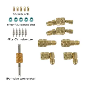 I025-a042 Artudatech 45 Degree Adapter Mini Splits Fitting Kit With Valve Core Remover I025-a042 Artudatech 45 Degree Adapter Mini Splits Fitting Kit With Valve Core Remover