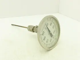 Ashcroft 50/450c Temp Thermometer Gauge 50-450 C 5 Inch Dial 9 Stem Bi-metal 1/2 Npt