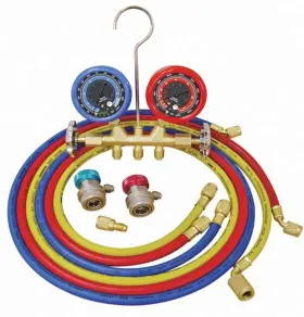 3694 Atd 826659077268 Tools Dual Brass Deluxe A/c Manifold Gauge Set 3694 Atd 826659077268 Tools Dual Brass Deluxe A/c Manifold Gauge Set