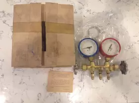 5-0401-44 Atlas Vintage Side-wheel Manifold And Gauge Set Original Box Rare