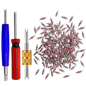 Aukiss 736483631157 103pcs Valve Core Removal Tool Setpremium Tpms Safe 100pieces Nickel Plated B