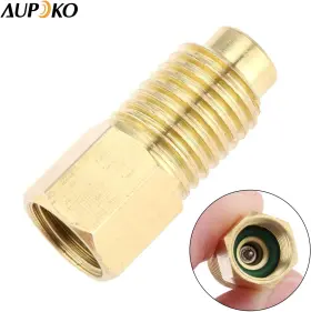 Aupoko 313025047029 R12 To R134a Adapter Conversion Quick Connector 1/4 Sae Female X 1/2 #3