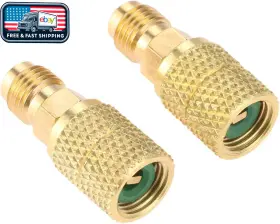 Aupoko 445037931997 R410a Mini Split Adapter 5/16 Inch Sae Female To 1/4 Male Flare Aupoko 445037931997 R410a Mini Split Adapter 5/16 Inch Sae Female To 1/4 Male Flare