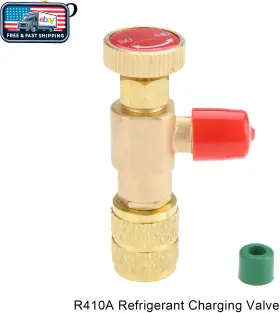 Aupoko 445050733707 R410a Refrigerant Charging Valve 1/4in Male To 5/16in Female Safety #2