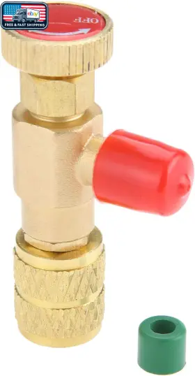 Aupoko 445050733707 R410a Refrigerant Charging Valve 1/4in Male To 5/16in Female Safety