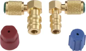 R134 Aupoko 606034661141 R12 To A High/low Ac Fitting Port Retrofit Conversion Adapter Quick Valve