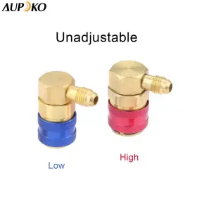 Aupoko 606034661226 R12 To R134a Conversion Quick Connect Coupler Kit High/low Side 90 Degree Ang #2