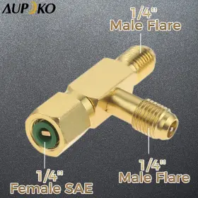 Aupoko 606034661387 Quick Coupler Access Tee 1/4ftft Valves Core Adapter With Swivel Con #3 Aupoko 606034661387 Quick Coupler Access Tee 1/4ftft Valves Core Adapter With Swivel Con #3