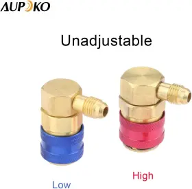 Aupoko 744110947670 R12 To R134a Conversion Quick Connect Coupler Kit High/low Side 90 Degree Angle #2 Aupoko 744110947670 R12 To R134a Conversion Quick Connect Coupler Kit High/low Side 90 Degree Angle #2