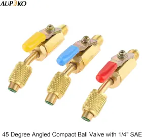 Sz100130055670rk Aupoko Air Conditioning Refrigerant Angled Compact Ball Valve 1/4 Sae R410a #3