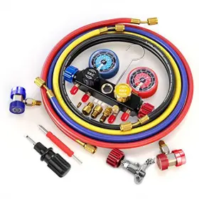 Mgs-0004-20 Aurelio Tech 2020 Upgrate Version 4 Way A/c Manifold Gauge Set Fits R134a R410a #2