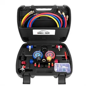 Mgs-0004-20 Aurelio Tech 2020 Upgrate Version 4 Way A/c Manifold Gauge Set Fits R134a R410a