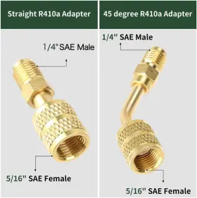 6578644 Ausfyyam R410a Adapter For Mini Split System Charging Vacuum Port 5/16 Female #3