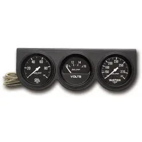 Auto Meter 046074023989 2398 Autogage Black Console Oil/volt/water Gauge 2.625 Inch