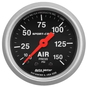 Auto Meter 046074033209 3320 Sport-comp Mechanical Air Pressure Gauge