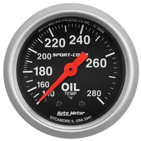 Auto Meter 046074033414 3341 Sport-comp Mechanical Oil Temperature Gauge