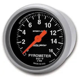 2.3125 Auto Meter 046074033445 3344 Sport-comp Electric Pyrometer Gauge Kit In