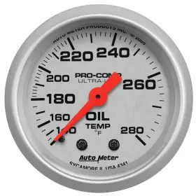 Auto Meter 046074043413 4341 Ultra-lite Mechanical Oil Temperature Gauge