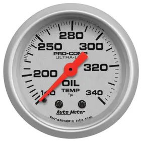 Auto Meter 046074043468 4346 Ultra-lite Mechanical Oil Tank Temperature Gauge