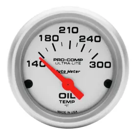 Auto Meter 046074043482 4348 Ultra-lite Electric Oil Temperature Gauge 2 1/16 Inch