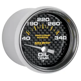 Auto Meter 046074142574 Autometer Gauge Oil Temp 2 1/16 Inch 140-300 F Carbon Fiber 200764-40 Multi