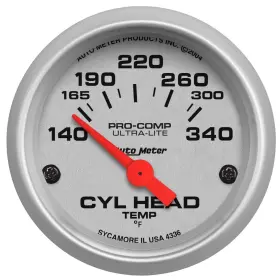 Auto Meter 046074169045 Gauge Cylinder Head Temp 2 1/16 Inch 60-170 C Electric Ultra-lite