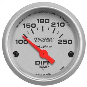 4349 Auto Meter 231306434859 Ultra-lite Differential Temperature Gauge